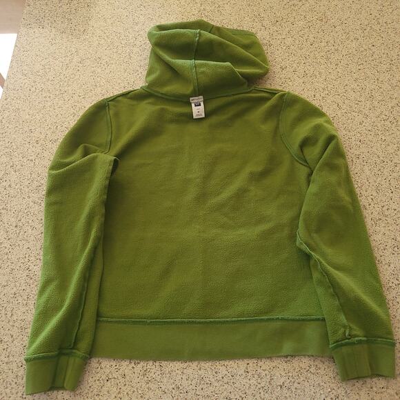 VTG GAP 2000s Womens Classic Brand Logo Spell Out Cropped Hoodie Green Navy✨️M - Picture 8 of 10